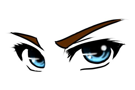 Angry Anime Eyes - ClipArt Best