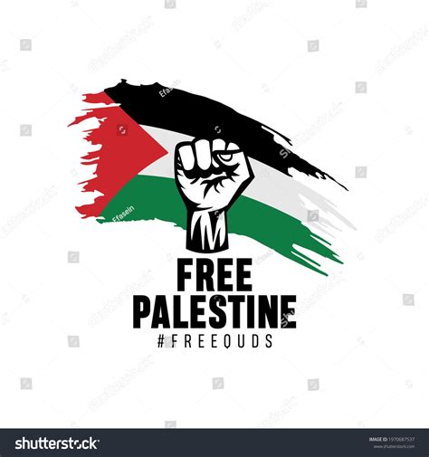 Free Palestine Free Quds Vector Illustration Stock Vector (Royalty Free) 1970687537 | Shutterstock