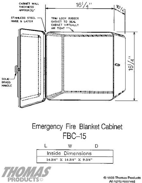 Fire Blanket Cabinets | Thomas Products, Inc.