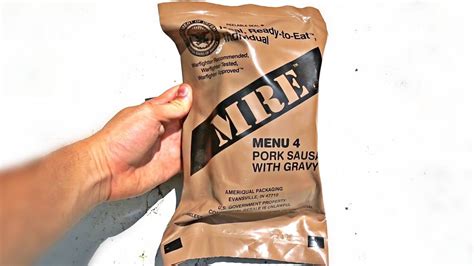 Meal Type Dinners Testing US Military MRE (Meal Ready to Eat) | Meal ...