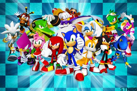 Sonic The Hedgehog And Friends Wallpaper by SonicTheHedgehogBG on ...