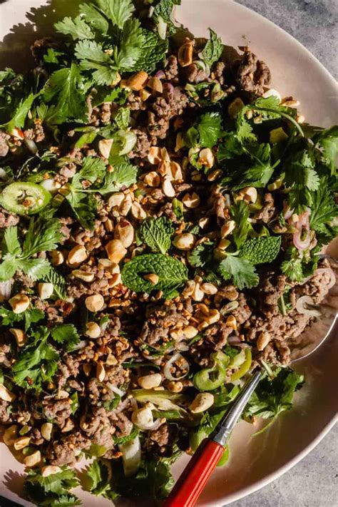 Herby Beef Larb Recipe with Lemongrass