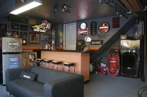 29 Affordable Man Cave Garages | Man cave furniture, Bars for home, Man cave design