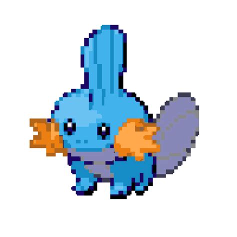 Mudkip Pixel Art / Today's pixel art displays the adorable little pokemon, mudkip!