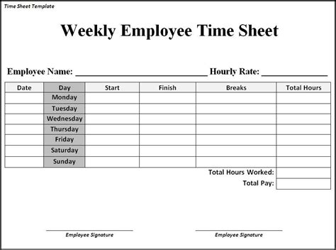 timesheets download - Google Search | Templates printable free, Word template, Timesheet template