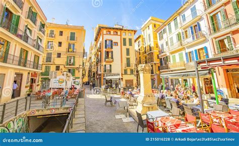 Palma De Mallorca Old Town, Spain Editorial Stock Photo - Image of destination, narrow: 215016228