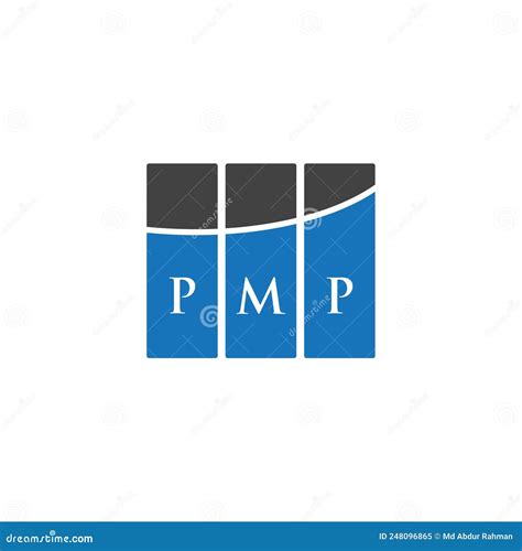 PMP Letter Logo Design on WHITE Background. PMP Creative Initials ...