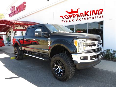 Black Ford F250 with LEER 700 Series Lid - TopperKING : TopperKING ...