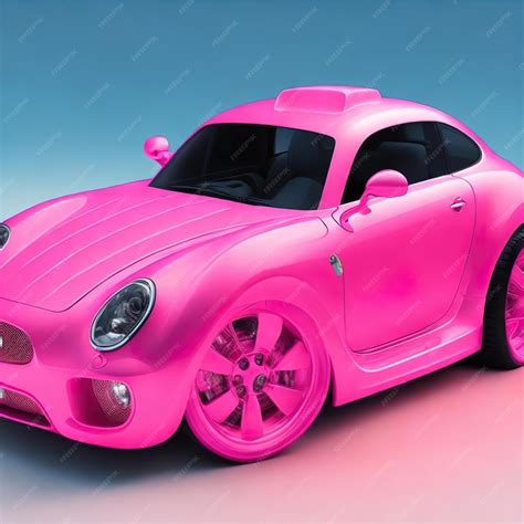 Premium AI Image | Pink car for barbie