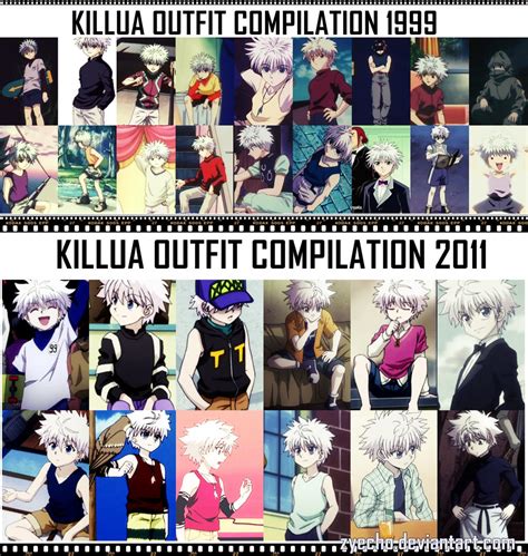 Killua Outfit Compilation 1999 and 2011 version by zyecho on DeviantArt