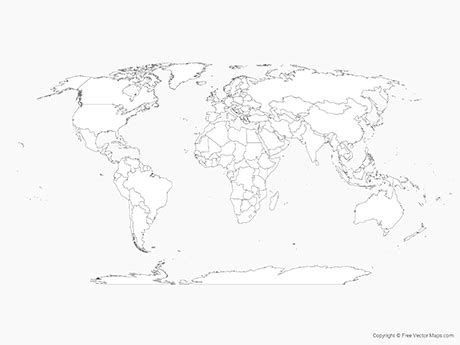 Vector World Maps | Free Vector Maps