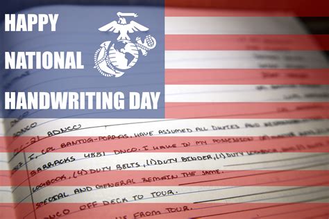 MCAS Cherry Point celebrates National Handwriting Day! > Marine Corps Air Station Cherry Point ...