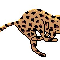 running cheetah animated gif - Clip Art Library