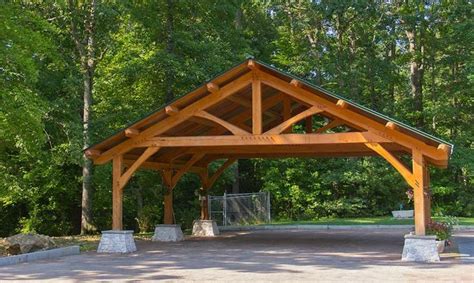 Custom Built Wood Carports | DIY Post And Beam Carport Plans PDF Plans ... | Carport plans ...