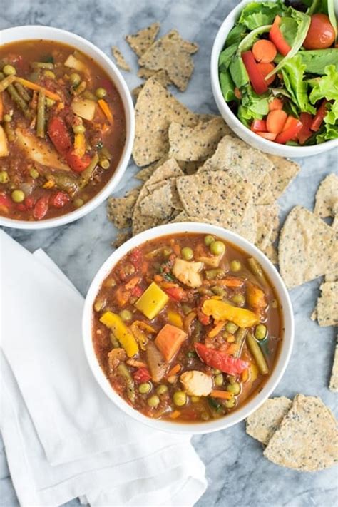 Simple Frozen Vegetable Soup (Vegan, Whole30) - Bites of Wellness