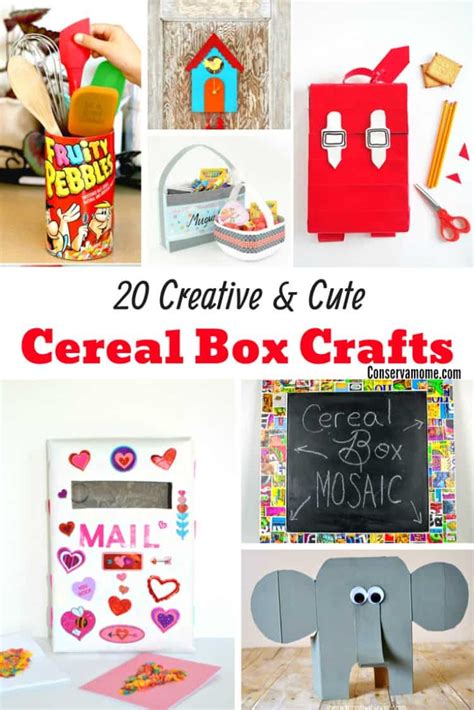 ConservaMom - 20 DIY Creative & Cute Cereal Box Crafts - ConservaMom