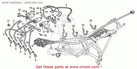 Honda CBX1000 SUPERSPORT 1980 (A) AUSTRALIA WIRE HARNESS - IGNITION COIL - buy WIRE HARNESS ...