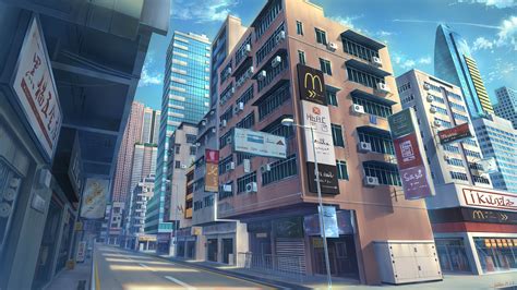 #Anime #Original #Building #City Original (Anime) #Street #4K #wallpaper #hdwallpaper #desktop ...