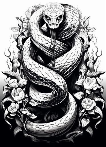 Radiant Snake Tattoo Art Set – IMAGELLA