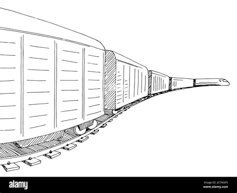 Freight Train Drawing