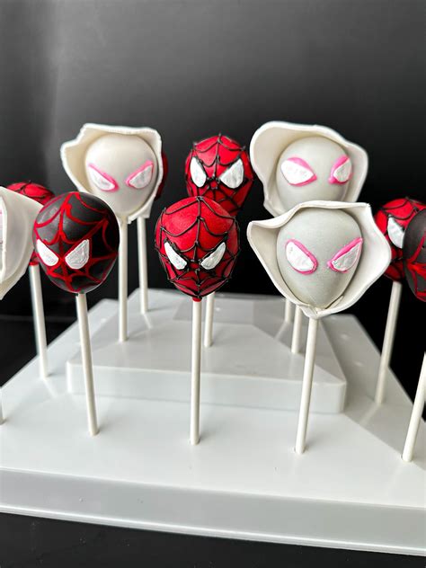 Spider Man Inspired Cake Pops, Spider Man Birthday , Spiderman Cookies ...