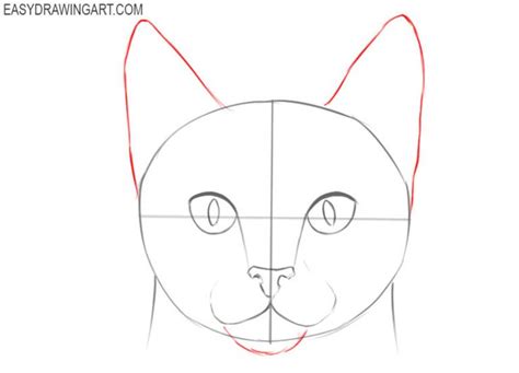 How to Draw a Cat Face | Easy Drawing Art | Cat face drawing, Cat ...