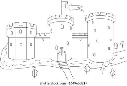 20,952 Medieval Castle Drawing Images, Stock Photos, 3D objects, & Vectors | Shutterstock