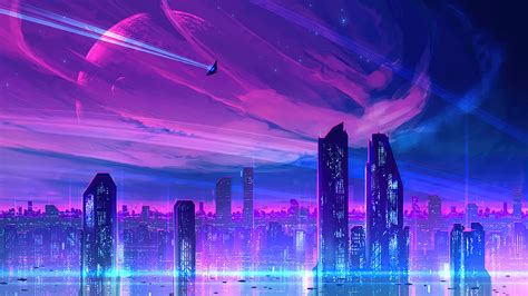 2560x1440 A Neon City 1440P Resolution ,HD 4k Wallpapers,Images,Backgrounds,Photos and Pictures