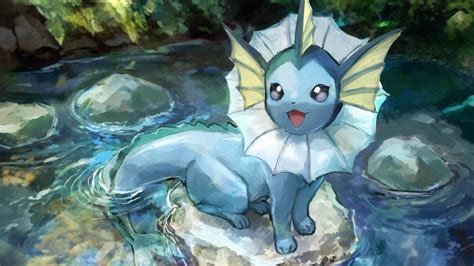 Vaporeon Anime Pokémon Vaporeon (Pokémon) Fond d'écran Evoluções Do ...