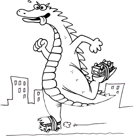 Godzilla Coloring Pages - Free Printable Coloring Pages for Kids