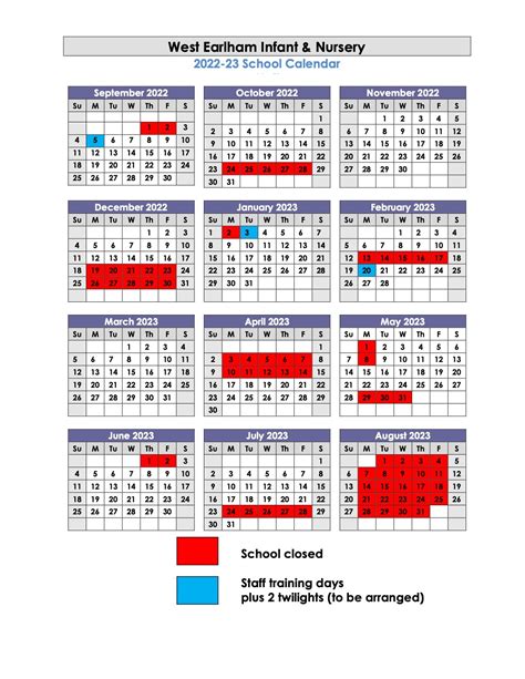 Term Dates – West Earlham Infant & Nursery School