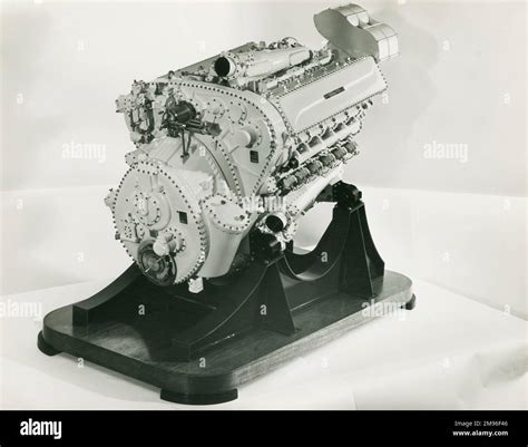 Model Napier Deltic engine Stock Photo - Alamy