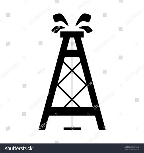 Oil Rig Vector Icon Stock Vector (Royalty Free) 279493802