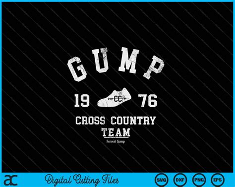 Forrest Gump Cross Country SVG PNG Digital Cutting Files – creativeusarts