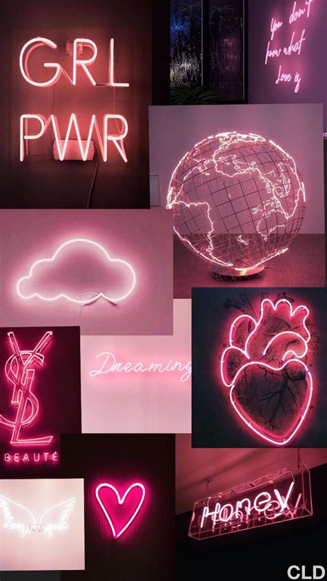 Pastel Pink Neon Aesthetic Wallpaper - Artistic, vaporwave, aesthetic, pink, retro.