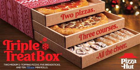 Pizza Hut’s Triple Treat Box Is Back Again And It Includes 2 Pizzas, Breadsticks, And Cinnamon Rolls