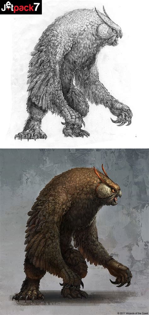 [ART]Owlbear concept art for 5e : r/DnD