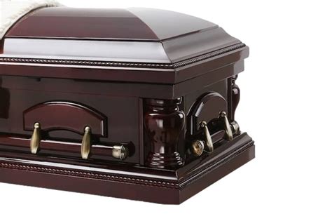 Peace - Cherry Wood Casket with Ivory velvet interior – Trusted Caskets