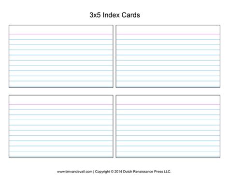 3x5 Index Card Template - FREE DOWNLOAD - Aashe