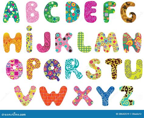 Cute alphabet stock vector. Illustration of isolated - 28642519