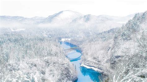 Bing HD Wallpaper Dec 30, 2023: Daiichi Tadami River Bridge, Fukushima, Japan - Bing Wallpaper ...