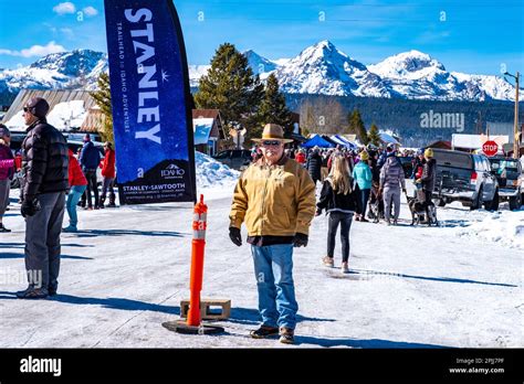 Winter celebration in Stanley, Idaho Stock Photo - Alamy