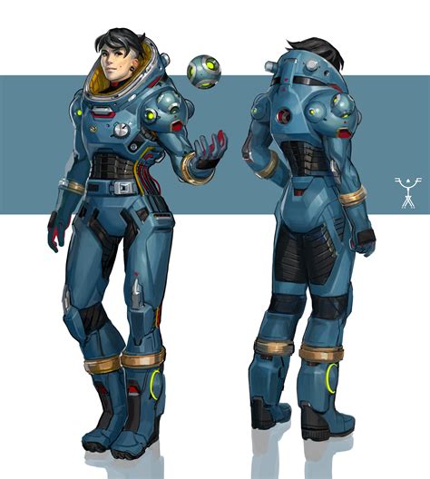 Fred Augis - Blue Space Suit Design