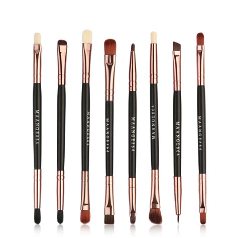 8pcs Double Eye Shadow Brush Pro Makeup Brushes Set Make Up Brush Eye Shadow Details Maquiagem ...