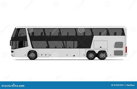 Double Decker Bus stock illustration. Illustration of shuttle - 57931991