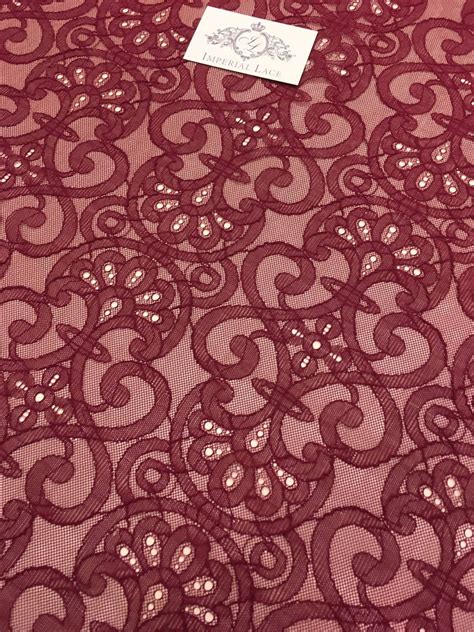 Red lace fabric - Chantilly lace - lace fabric from Imperiallace.com