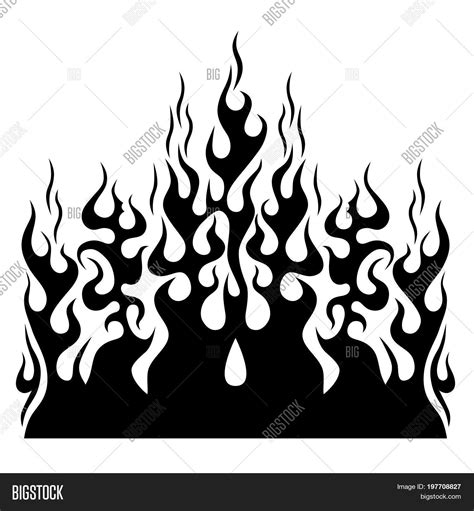 Flame Vector Tribal. Vector & Photo (Free Trial) | Bigstock