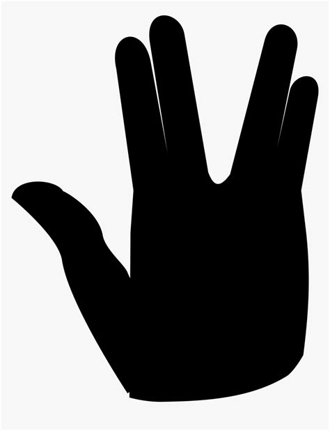 Spock Vulcan Salute Clip Art - Live Long And Prosper Vector, HD Png ...