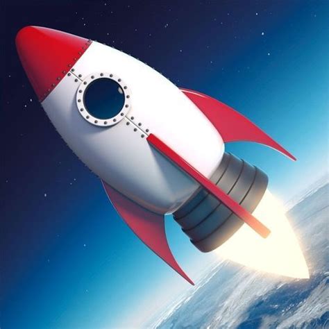 Cartoon Rocket Ship V2 | 3D model | Rocket cartoon, Spaceship art ...