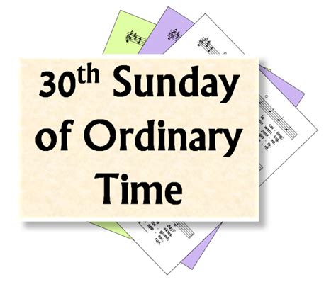 LiturgyTools.net: Hymns for the 30th Sunday of Ordinary Time, Year A